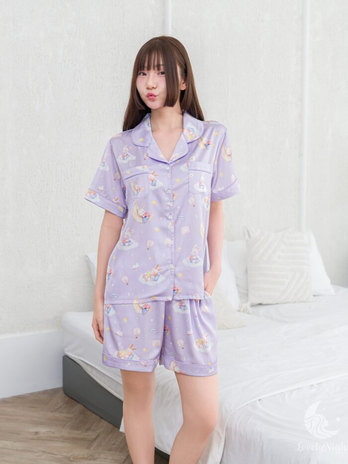 ชุดนอน LovelyNight แขนสั้น-ขาสั้น Bunny Dream A12 - Image 7