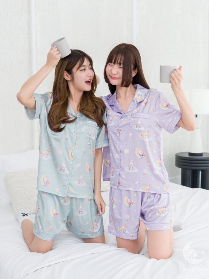 ชุดนอน LovelyNight แขนสั้น-ขาสั้น Bunny Dream A12