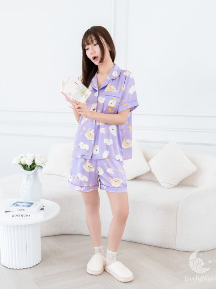 ชุดนอน LovelyNight แขนสั้น-ขาสั้น Sleepy Sheep A13 - Image 7