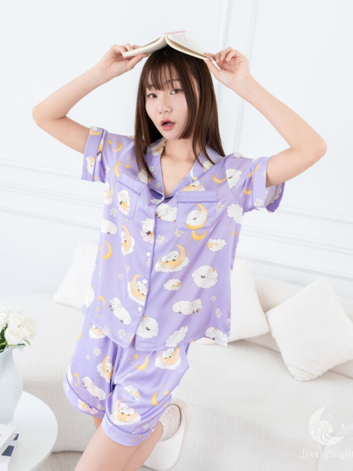 ชุดนอน LovelyNight แขนสั้น-ขาสั้น Sleepy Sheep A13 - Image 5