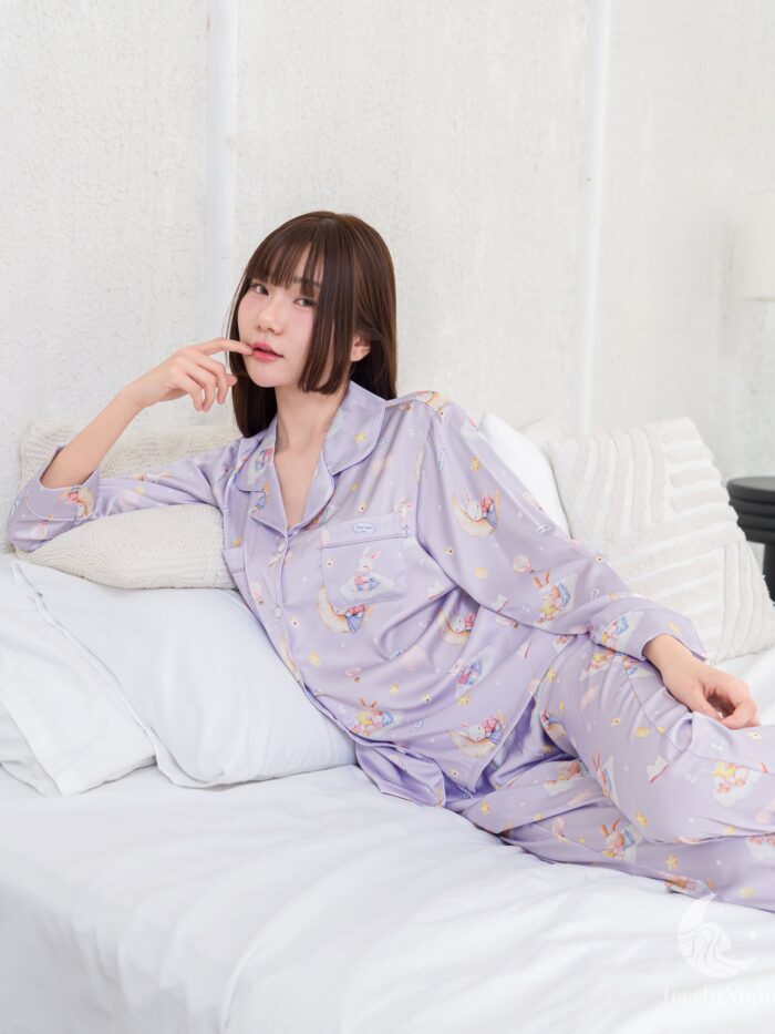 ชุดนอน LovelyNight แขนยาว-ขายาว Bunny Dream B12 - Image 6