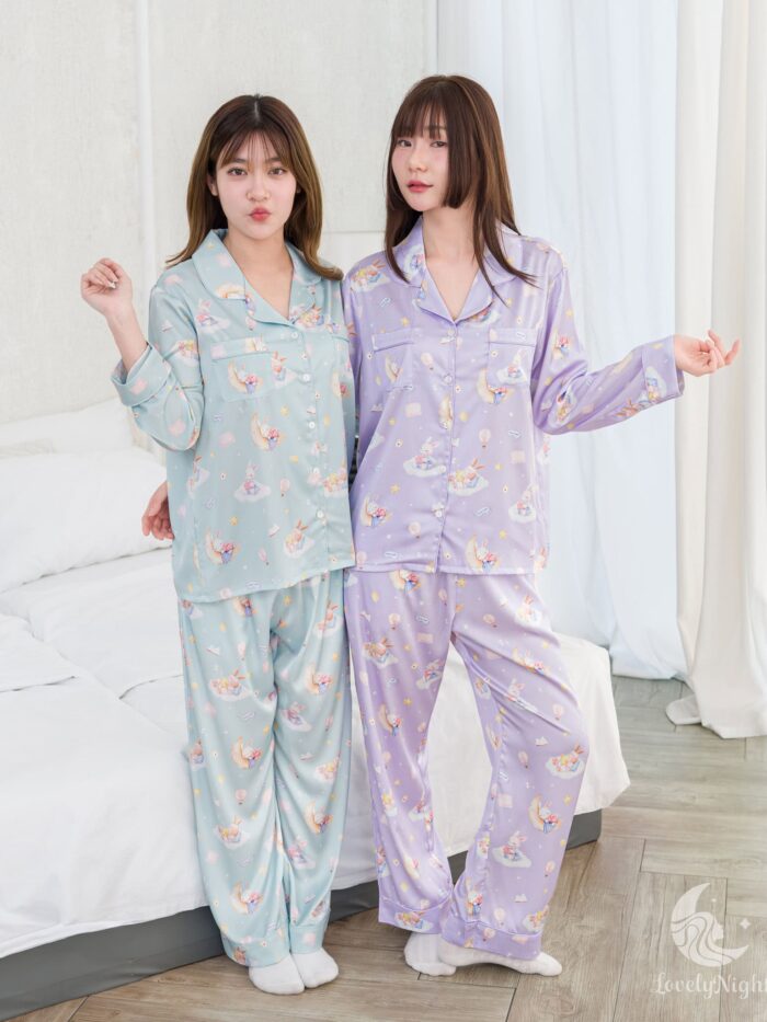 ชุดนอน LovelyNight แขนยาว-ขายาว Bunny Dream B12