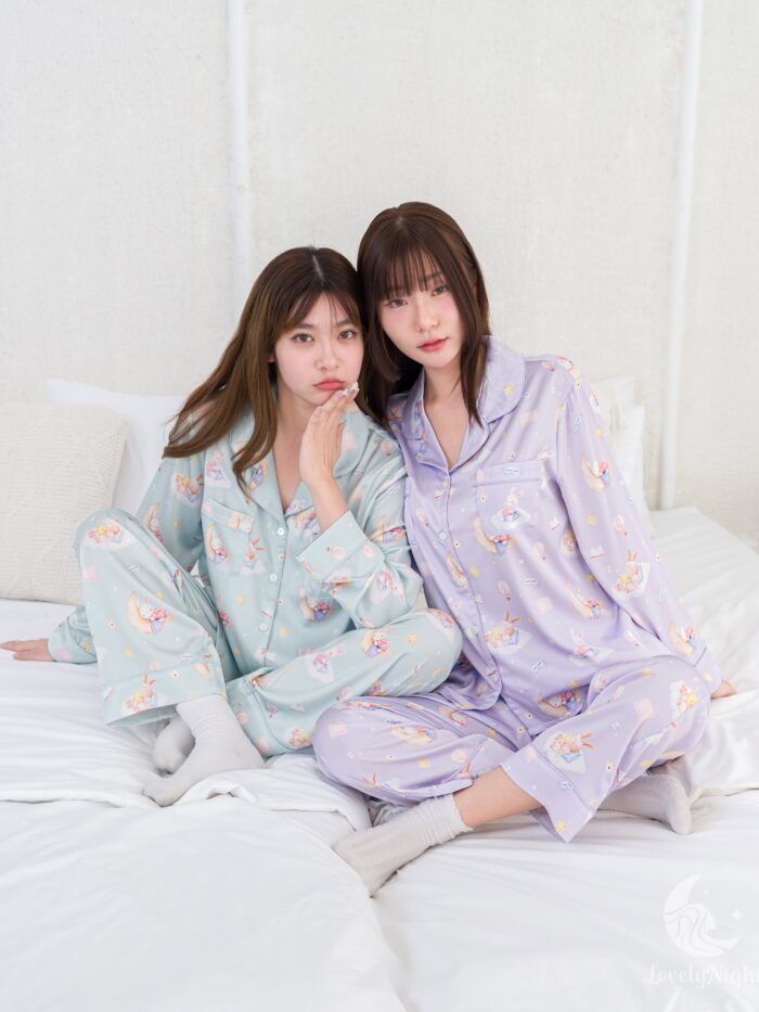 ชุดนอน LovelyNight แขนยาว-ขายาว Bunny Dream B12 - Image 3