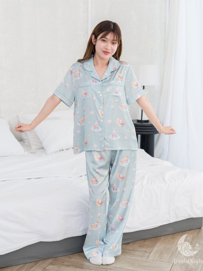 ชุดนอน LovelyNight แขนสั้น-ขายาว Bunny Dream D12 - Image 7