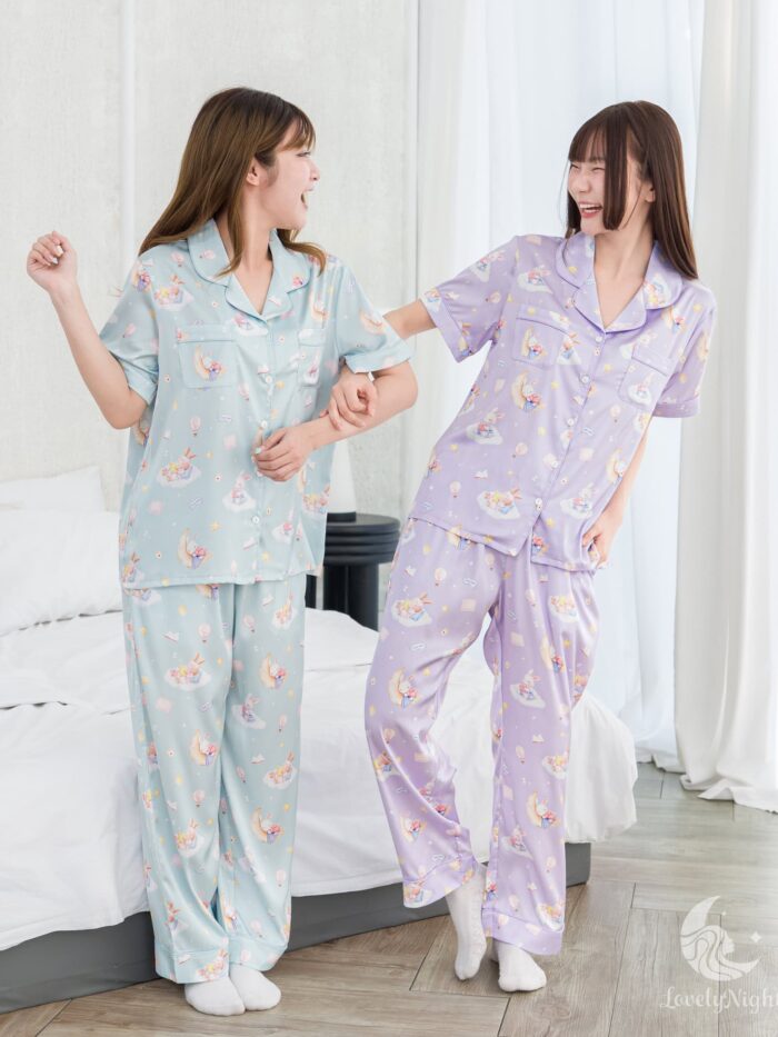 ชุดนอน LovelyNight แขนสั้น-ขายาว Bunny Dream D12 - Image 4