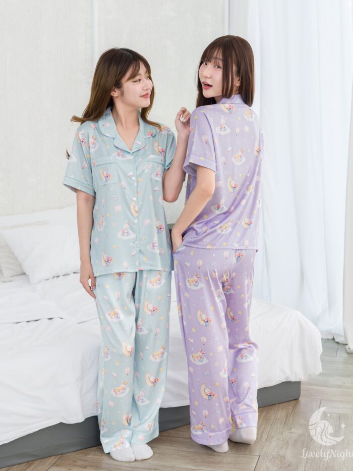 ชุดนอน LovelyNight แขนสั้น-ขายาว Bunny Dream D12 - Image 5