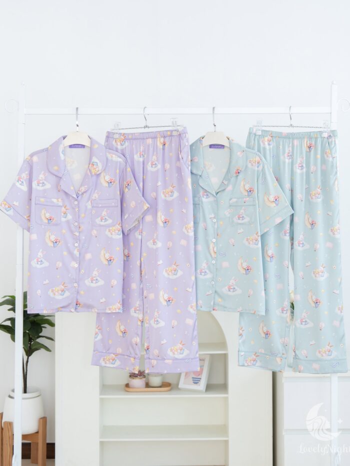 ชุดนอน LovelyNight แขนสั้น-ขายาว Bunny Dream D12 - Image 8