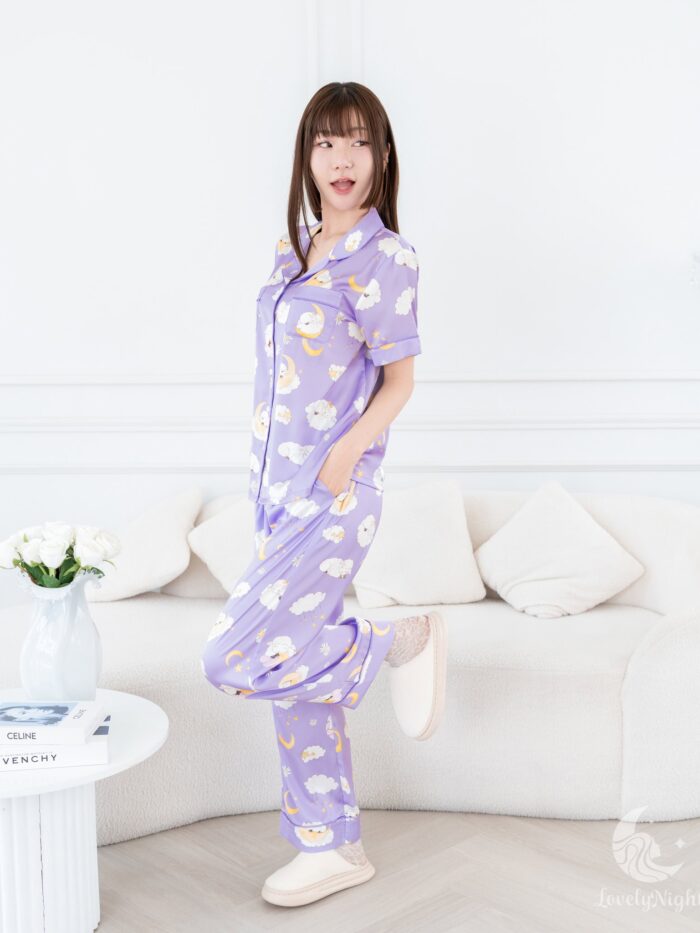 ชุดนอน LovelyNight แขนสั้น-ขายาว Sleepy Sheep D13 - Image 5