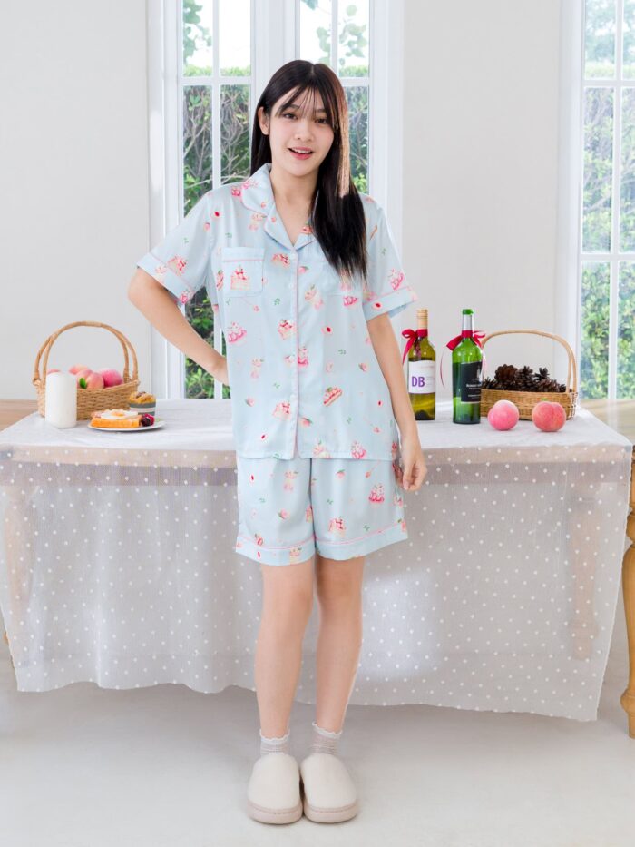 ชุดนอน LovelyNight แขนสั้น-ขาสั้น Sweet Peach A16 - Image 7