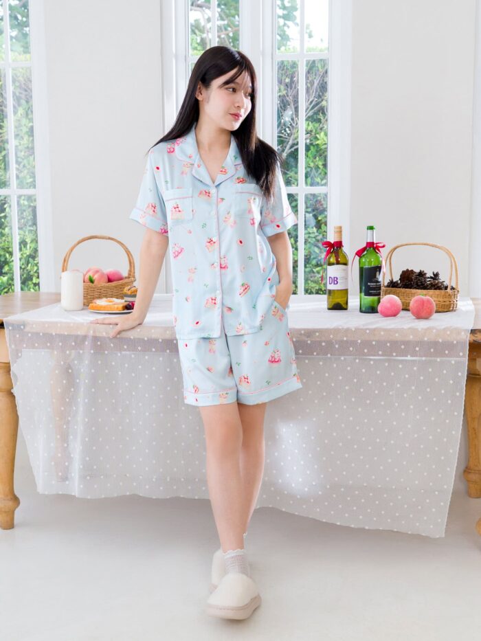 ชุดนอน LovelyNight แขนสั้น-ขาสั้น Sweet Peach A16 - Image 6
