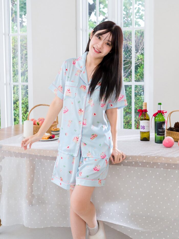 ชุดนอน LovelyNight แขนสั้น-ขาสั้น Sweet Peach A16 - Image 2