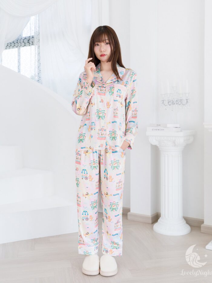 ชุดนอน LovelyNight แขนยาว-ขายาว Candy Cat Land B14 - Image 7