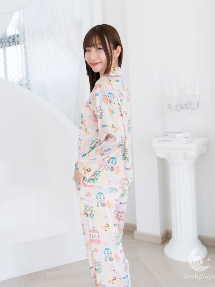 ชุดนอน LovelyNight แขนยาว-ขายาว Candy Cat Land B14 - Image 3