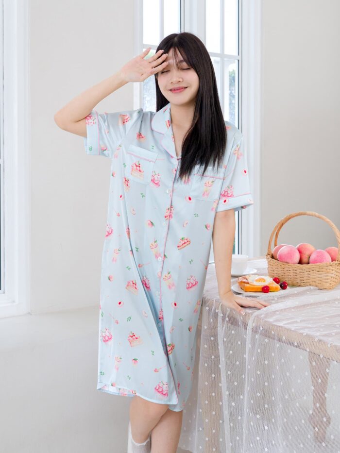 ชุดนอน LovelyNight กระโปรง Sweet Peach C16 - Image 3