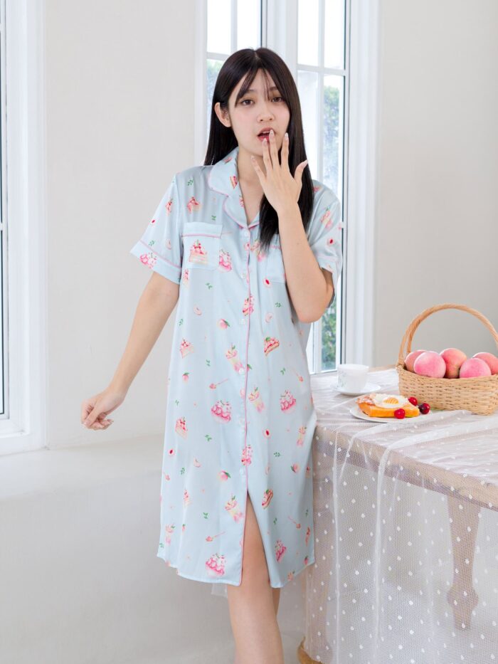ชุดนอน LovelyNight กระโปรง Sweet Peach C16 - Image 2