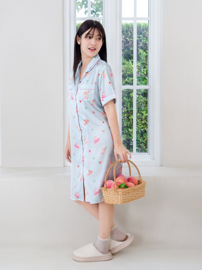 ชุดนอน LovelyNight กระโปรง Sweet Peach C16 - Image 7