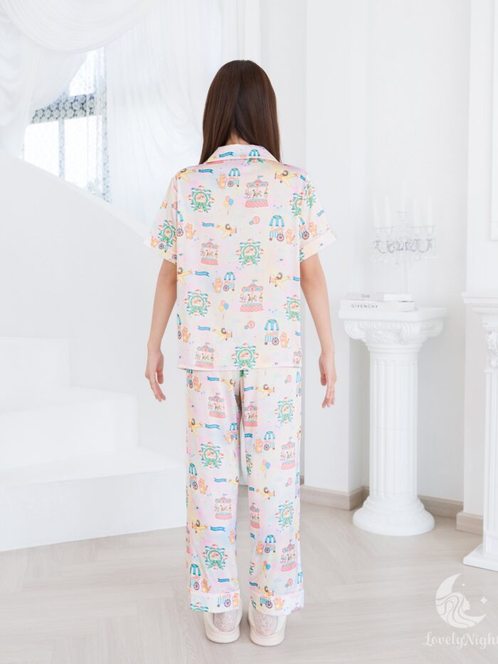 ชุดนอน LovelyNight แขนสั้น-ขายาว Candy Cat Land D14 - Image 8