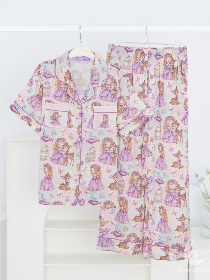ชุดนอน LovelyNight แขนสั้น-ขายาว Princess D15 - Image 11