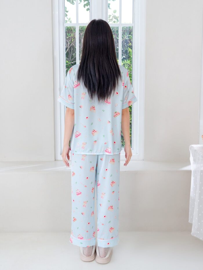 ชุดนอน LovelyNight แขนสั้น-ขายาว Sweet Peach D16 - Image 8