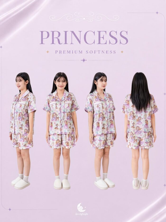 ชุดนอน LovelyNight แขนสั้น-ขาสั้น Princess A15 - Image 10