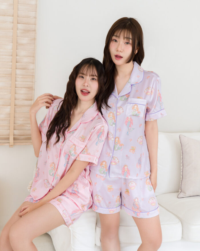 ชุดนอน LovelyNight แขนสั้น-ขาสั้น Pretty Mermaid A24