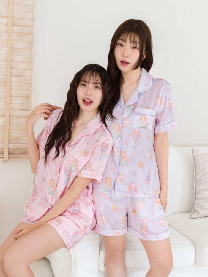 ชุดนอน LovelyNight แขนสั้น-ขาสั้น Pretty Mermaid A24