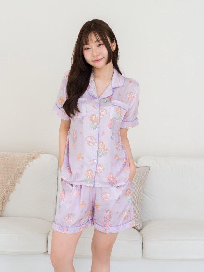 ชุดนอน LovelyNight แขนสั้น-ขาสั้น Pretty Mermaid A24 - Image 8