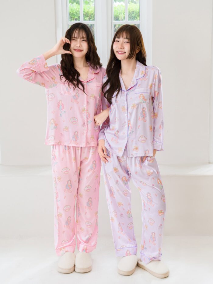 ชุดนอน LovelyNight แขนยาว-ขายาว Pretty Mermaid B24