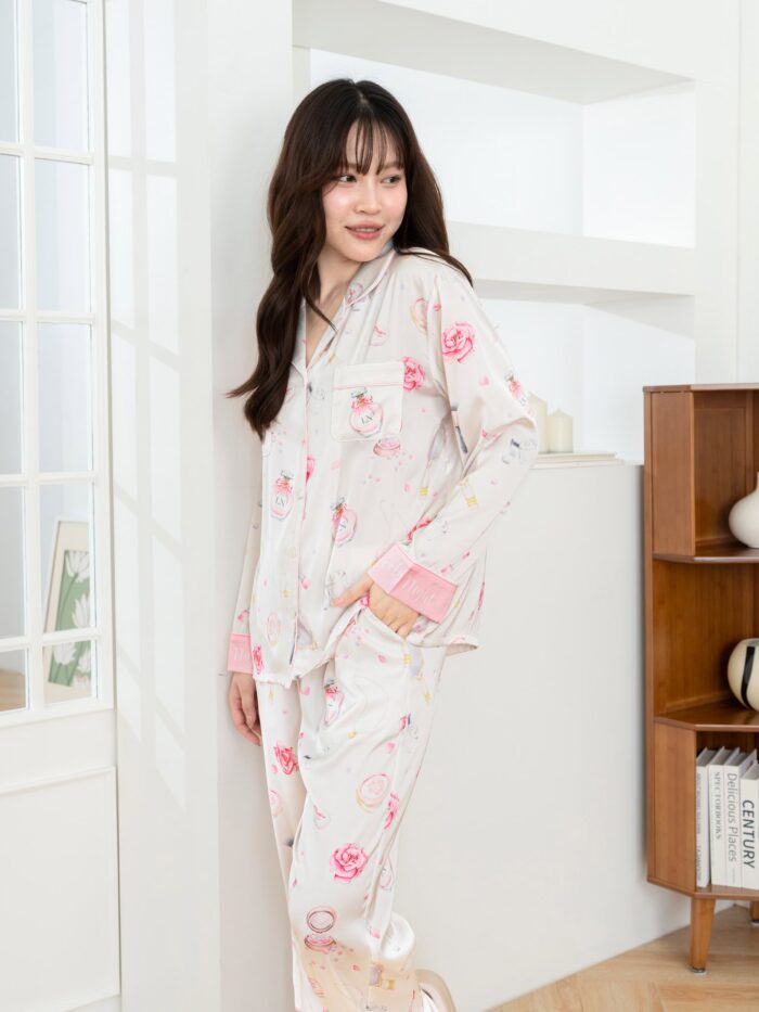 ชุดนอน LovelyNight แขนยาว-ขายาว Makeup B26 - Image 5