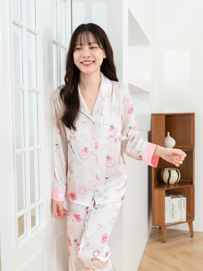 ชุดนอน LovelyNight แขนยาว-ขายาว Makeup B26 - Image 4