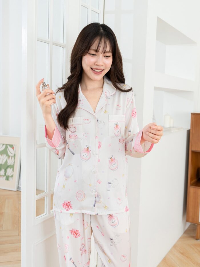 ชุดนอน LovelyNight แขนยาว-ขายาว Makeup B26 - Image 3
