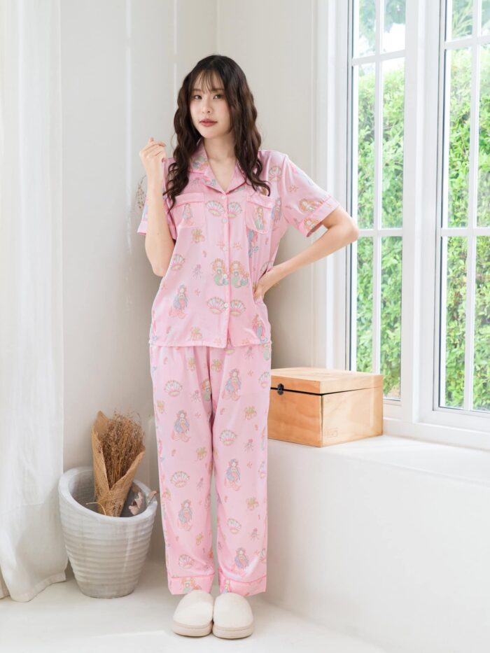 ชุดนอน LovelyNight แขนสั้น-ขายาว Pretty Mermaid D24 - Image 8