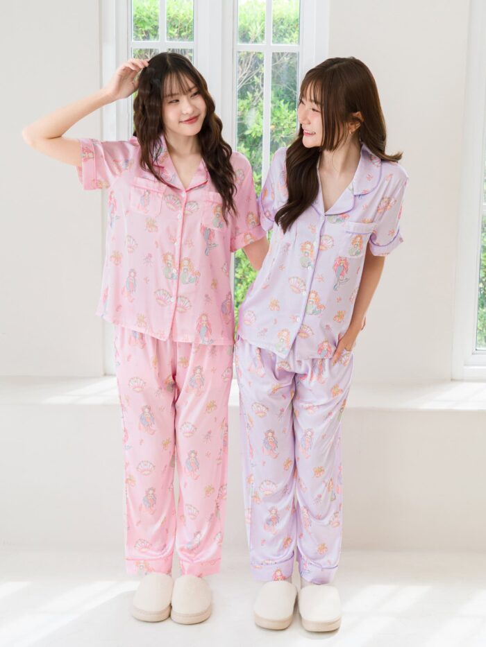 ชุดนอน LovelyNight แขนสั้น-ขายาว Pretty Mermaid D24