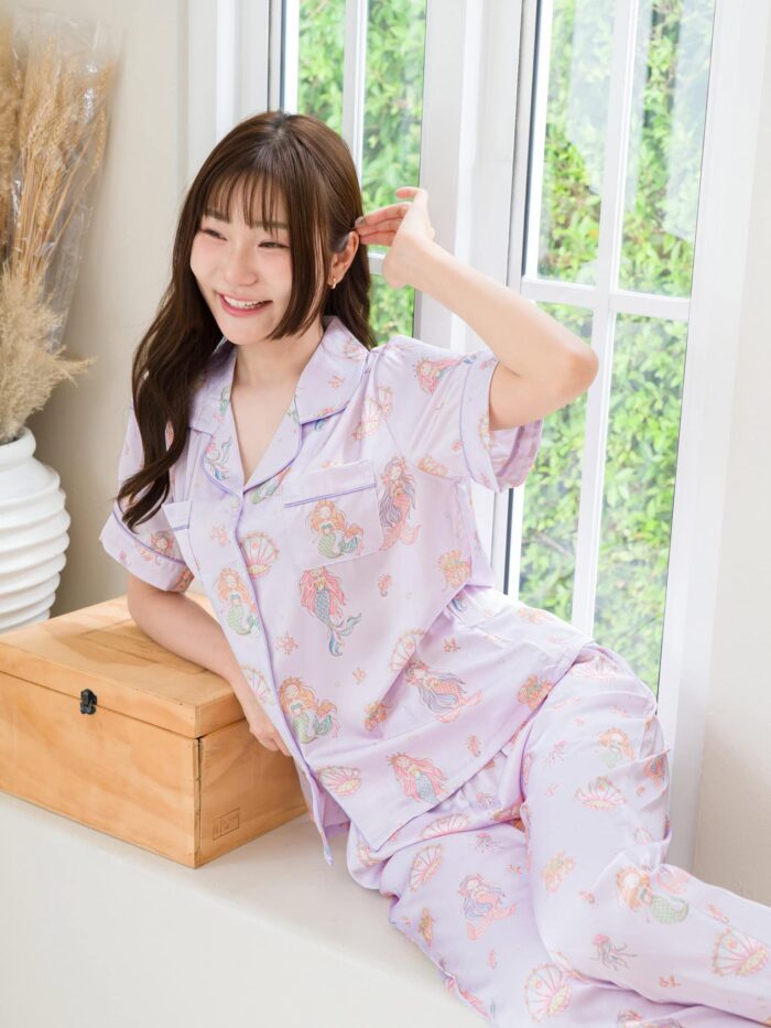 ชุดนอน LovelyNight แขนสั้น-ขายาว Pretty Mermaid D24 - Image 7