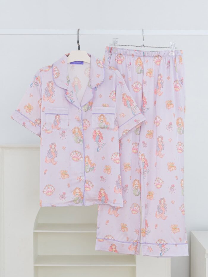 ชุดนอน LovelyNight แขนสั้น-ขายาว Pretty Mermaid D24 - Image 12