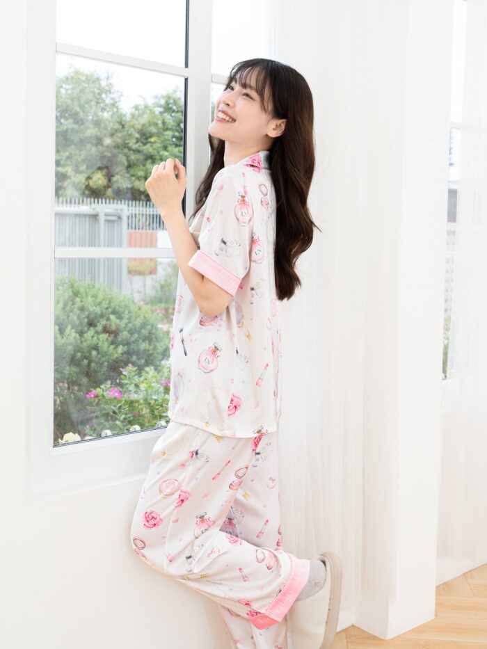 ชุดนอน LovelyNight แขนสั้น-ขายาว Makeup D26 - Image 4