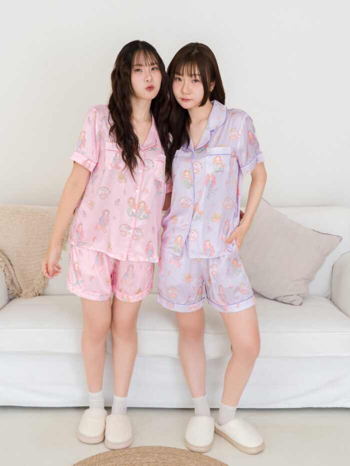 ชุดนอน LovelyNight แขนสั้น-ขาสั้น Pretty Mermaid A24 - Image 5