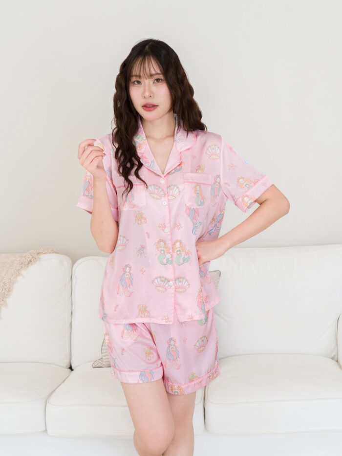 ชุดนอน LovelyNight แขนสั้น-ขาสั้น Pretty Mermaid A24 - Image 9