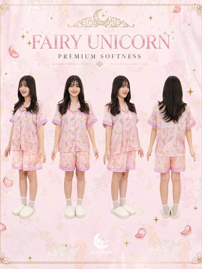 ชุดนอน LovelyNight แขนสั้น-ขาสั้น Fairy Unicorn A25 - Image 10