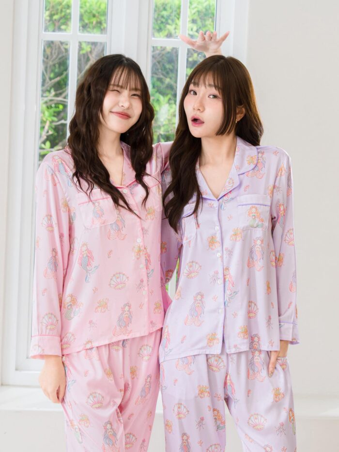 ชุดนอน LovelyNight แขนยาว-ขายาว Pretty Mermaid B24 - Image 2