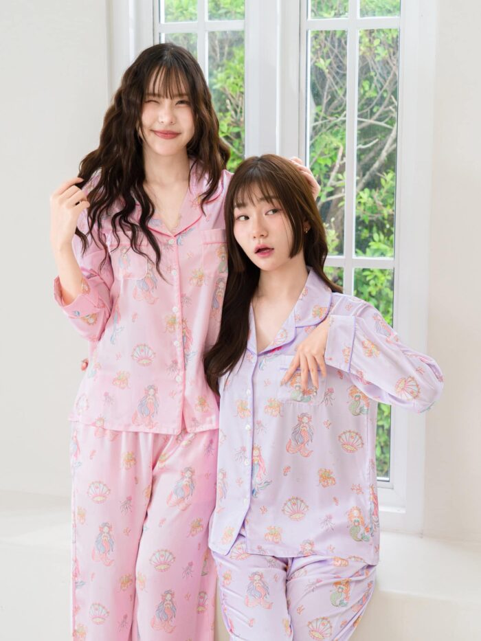 ชุดนอน LovelyNight แขนยาว-ขายาว Pretty Mermaid B24 - Image 3