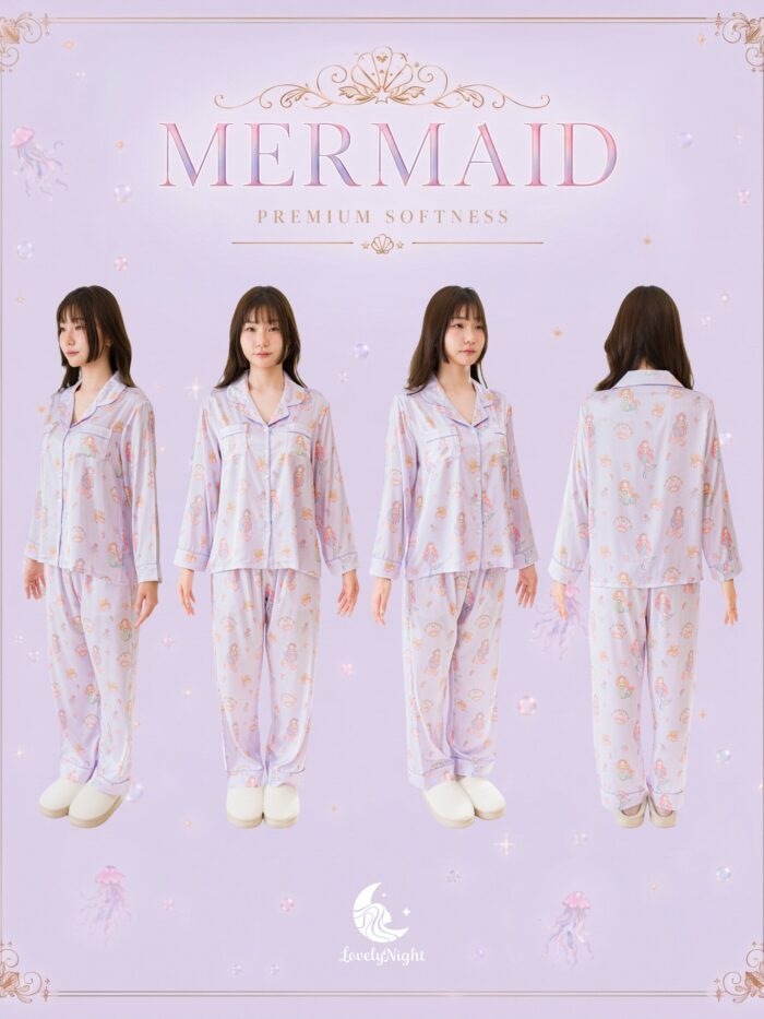 ชุดนอน LovelyNight แขนยาว-ขายาว Pretty Mermaid B24 - Image 10