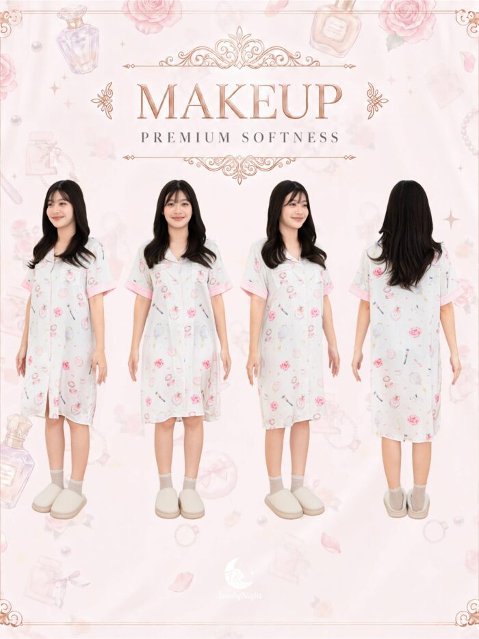 ชุดนอน LovelyNight กระโปรง Makeup C26 - Image 8