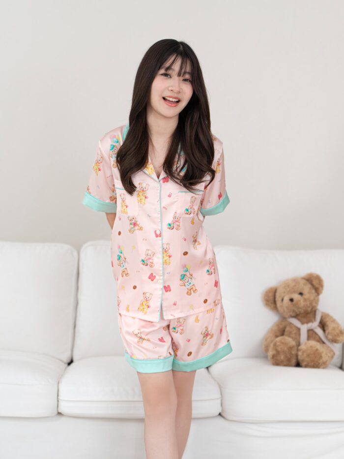 ชุดนอน LovelyNight แขนสั้น-ขาสั้น Teddy Bear A29 - Image 4