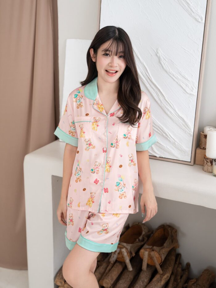 ชุดนอน LovelyNight แขนสั้น-ขาสั้น Teddy Bear A29 - Image 3