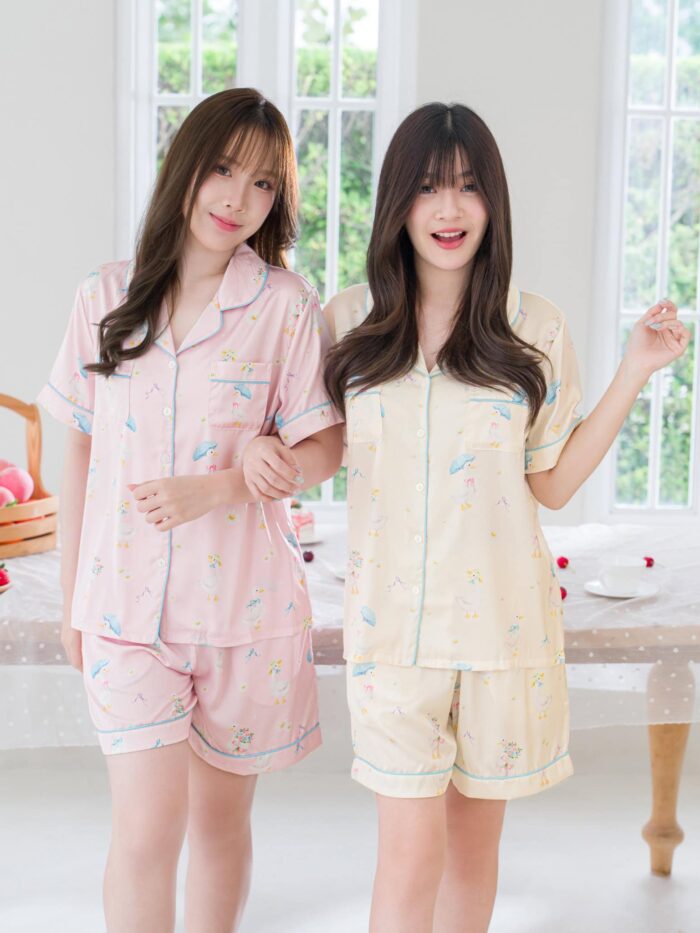 ชุดนอน LovelyNight แขนสั้น-ขาสั้น Cozy Duck A30 - Image 2