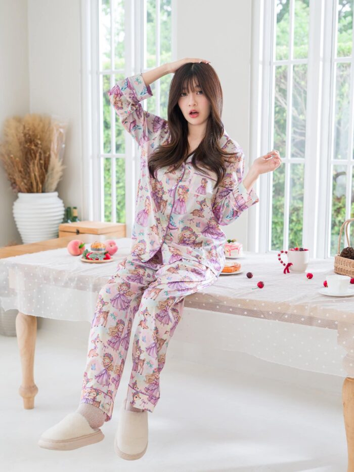ชุดนอน LovelyNight แขนยาว-ขายาว Princess B15 - Image 8