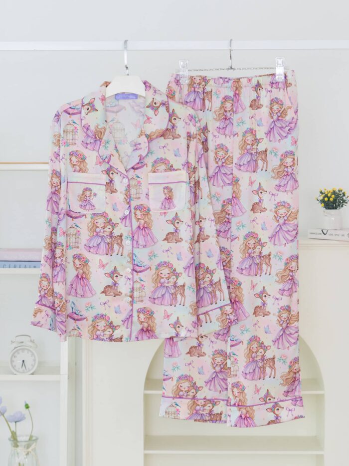 ชุดนอน LovelyNight แขนยาว-ขายาว Princess B15 - Image 10