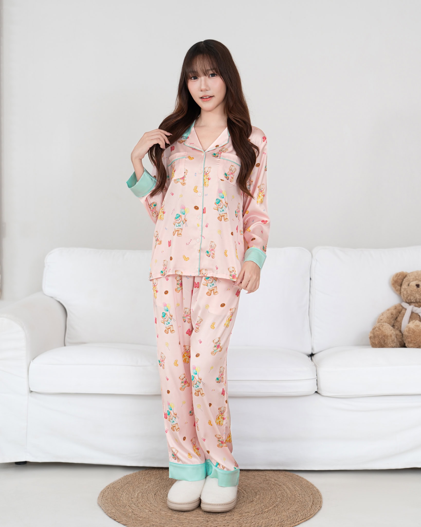 ชุดนอน LovelyNight แขนยาว-ขายาว Teddy Bear B29 - Image 7