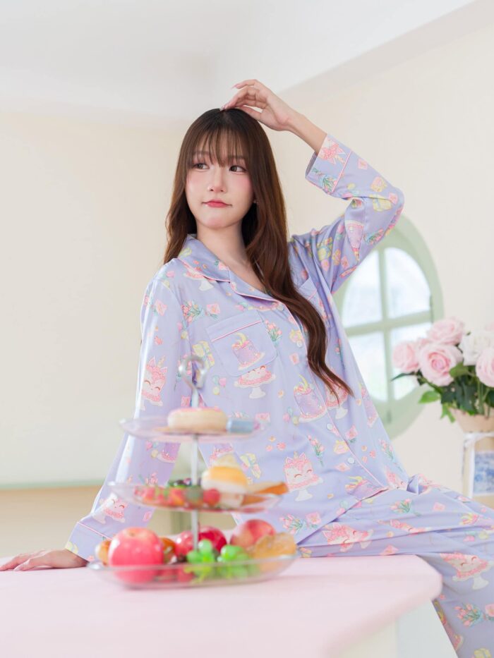 ชุดนอน LovelyNight แขนยาว-ขายาว Dreamy Cake B32 - Image 6